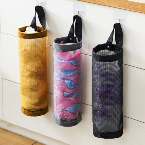 (Buy 1 Get 1 Free) Plastic shopping bag holder shopping bags shopper holder-Kitchen Cabinet Door Trash Bag Holder-Multi-Purpose Bag Holder