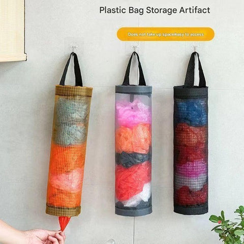 (Buy 1 Get 1 Free) Plastic shopping bag holder shopping bags shopper holder-Kitchen Cabinet Door Trash Bag Holder-Multi-Purpose Bag Holder